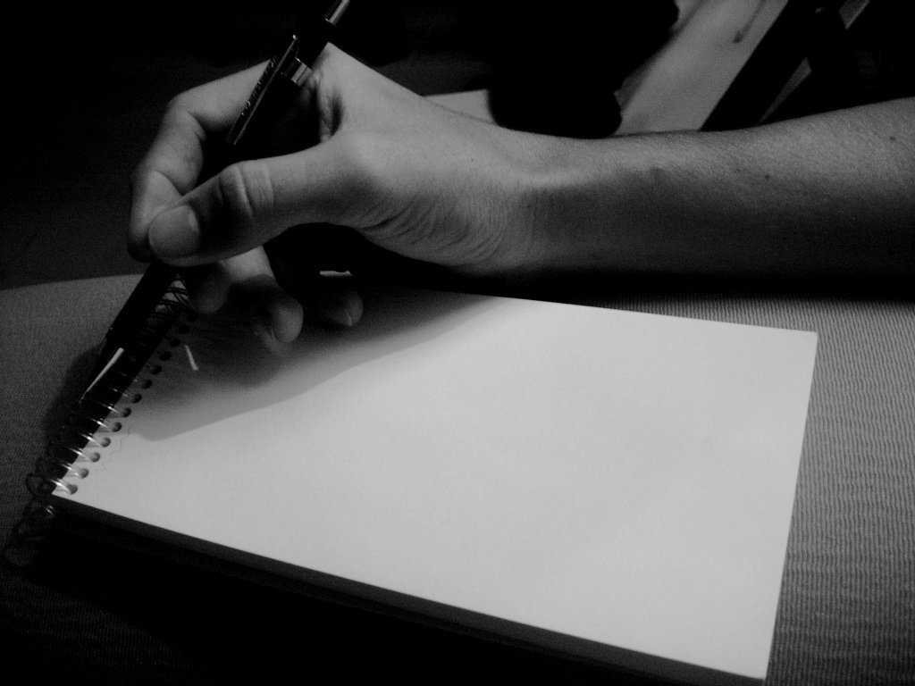 Le temps d'écrire, c'est se saisir de son stylo et d'une page blanche pour la noircir.